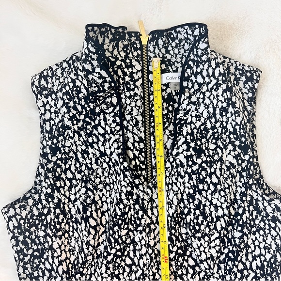 Calvin Klein White and Black Ruffle Dress - Picture 11 of 17